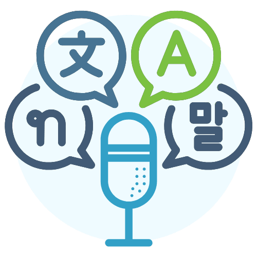 Multilingual Support Icon